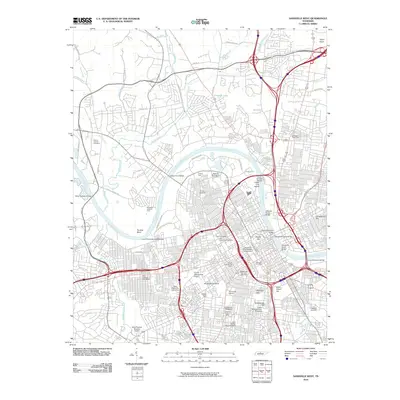 2010 Map of Nashville West, 2010 Print