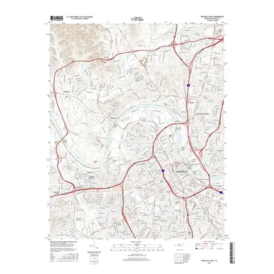 2016 Map of Nashville West, 2016 Print