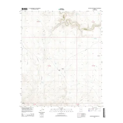 2014 Map of Natanes Mountains NE, 2014 Print