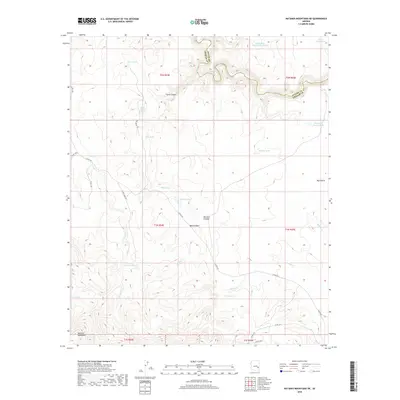 2018 Map of Natanes Mountains NE, 2018 Print