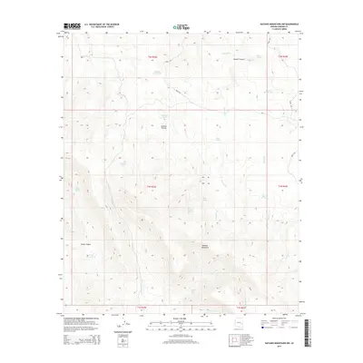 2014 Map of Natanes Mountains NW, 2014 Print