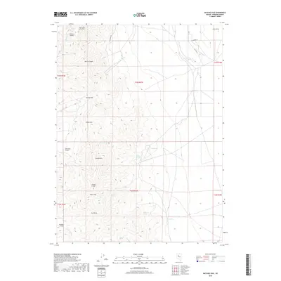 2018 Map of Natchez Pass, 2018 Print