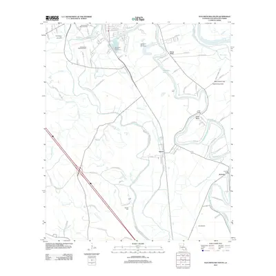 2012 Map of Natchitoches South, 2012 Print