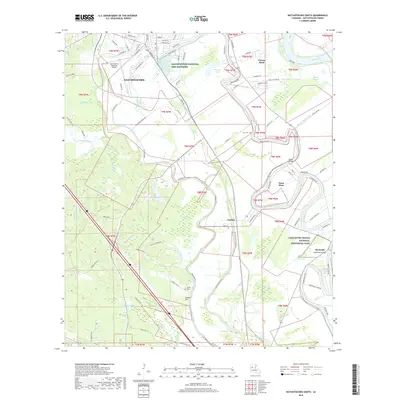 2018 Map of Natchitoches South, 2018 Print