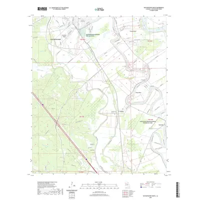 2020 Map of Natchitoches South, 2020 Print