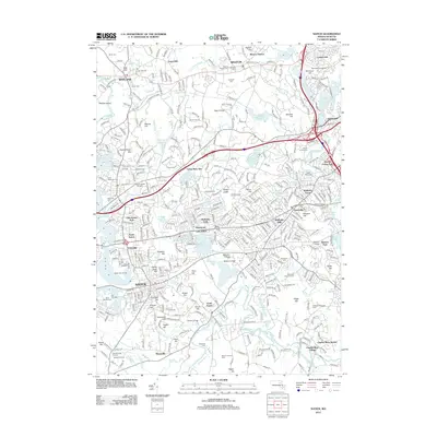 2012 Map of Natick, 2012 Print