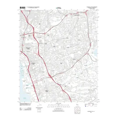 2012 Map of National City, 2012 Print