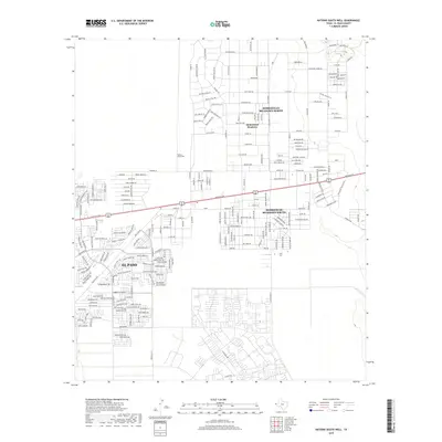 2019 Map of Nations South Well, 2019 Print
