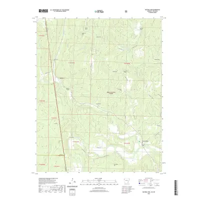 2020 Map of Natural Dam, 2020 Print