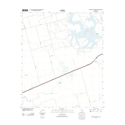 2012 Map of Natural Dam Lake, 2012 Print