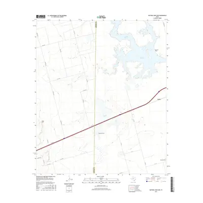 2016 Map of Natural Dam Lake, 2016 Print