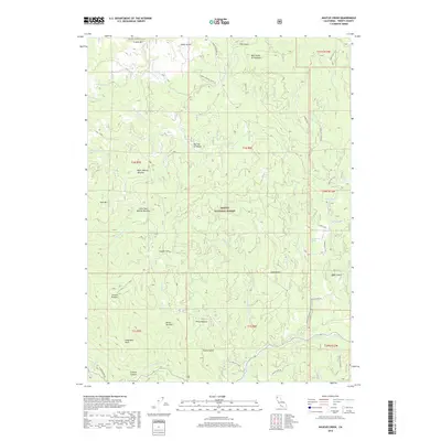 2018 Map of Naufus Creek, 2018 Print