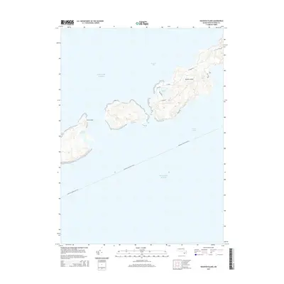 2015 Map of Naushon Island, 2015 Print