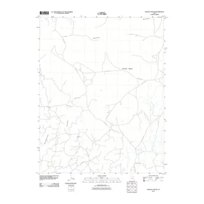 2010 Map of Navajo Canyon, 2010 Print