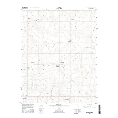 2017 Map of Navajo Canyon, 2017 Print