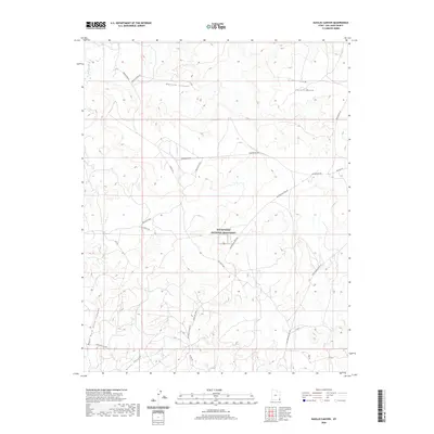 2020 Map of Navajo Canyon, 2020 Print