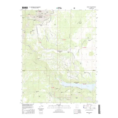 2017 Map of Navajo Lake, 2017 Print