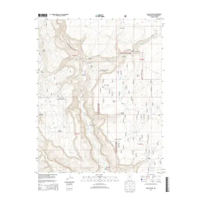 2013 Map of Navajo Peak, 2013 Print