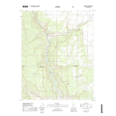 2020 Map of Navajo Peak, 2020 Print