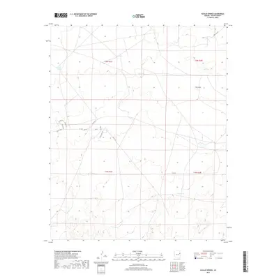 2018 Map of Navajo Springs, 2018 Print