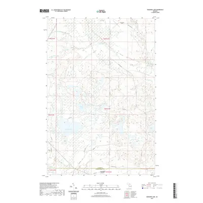 2019 Map of Nawakwa Lake, 2019 Print