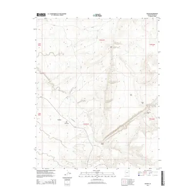 2014 Map of Nazlini, 2014 Print