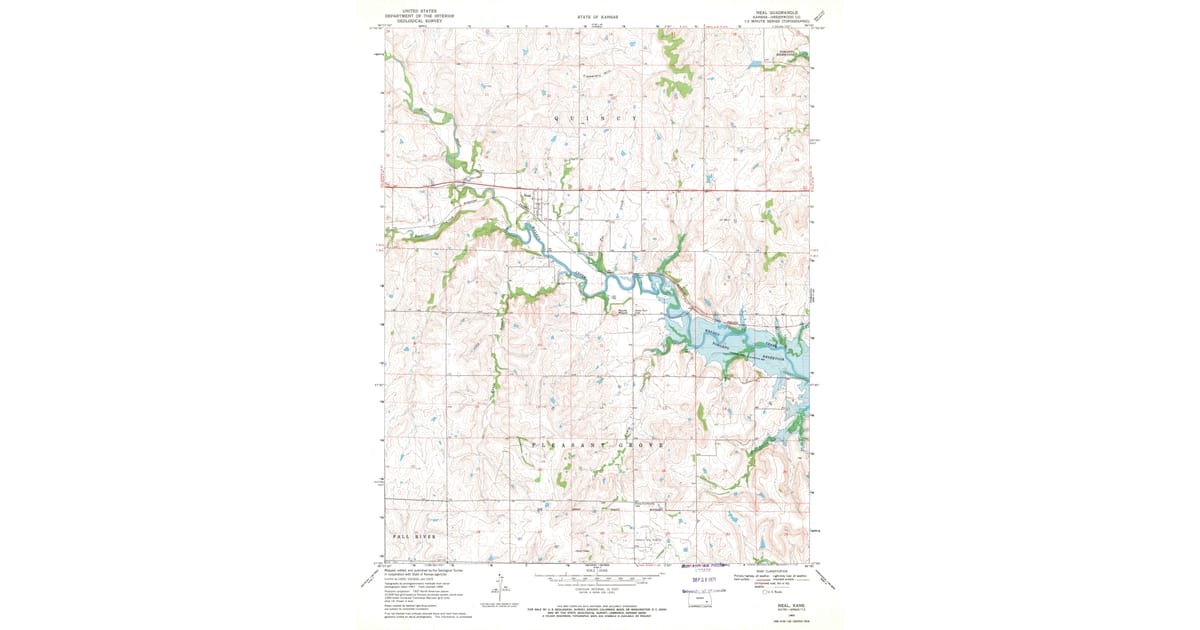 Neal Rd Scale Direction Map 1969 Map of Neal, KS — High-Res | Pastmaps