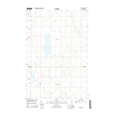 2014 Map of Ned Lake, 2014 Print