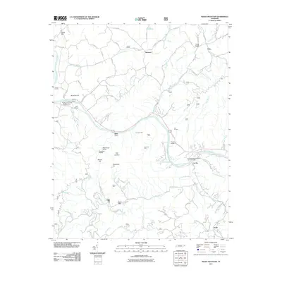 2011 Map of Neddy Mountain, 2011 Print
