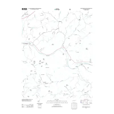2013 Map of Neddy Mountain, 2013 Print