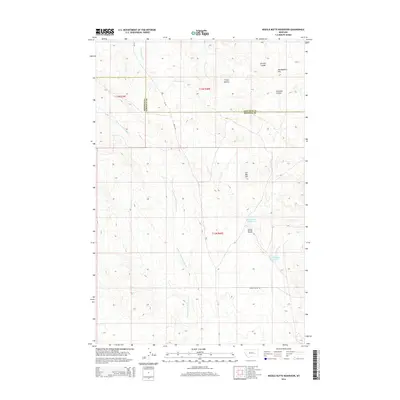 2014 Map of Needle Butte Reservoir, 2014 Print