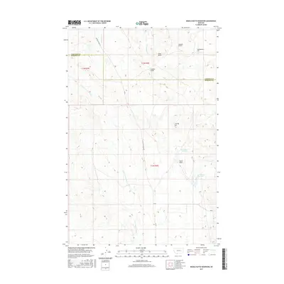 2017 Map of Needle Butte Reservoir, 2017 Print