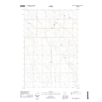 2020 Map of Needle Butte Reservoir, 2020 Print