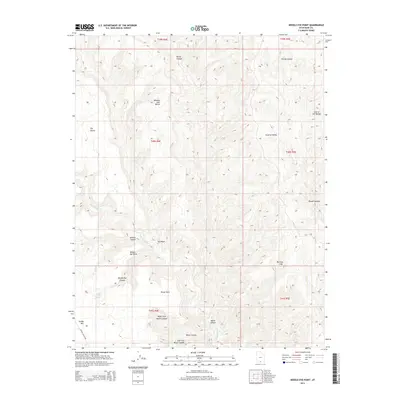 2014 Map of Needle Eye Point, 2014 Print