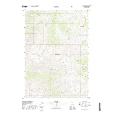 2017 Map of Needle Mountain, 2017 Print