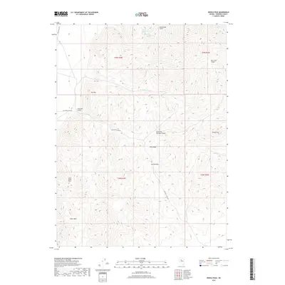 2018 Map of Needle Peak, 2018 Print