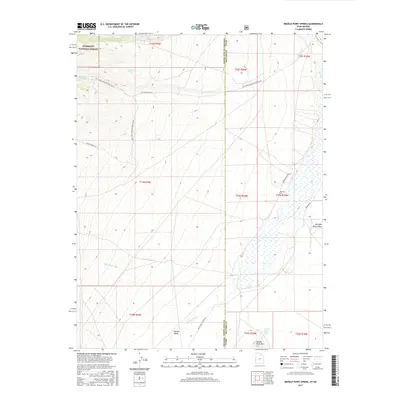 2017 Map of Needle Point Spring, 2017 Print