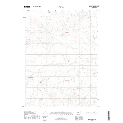 2017 Map of Needle Reservoir, 2017 Print