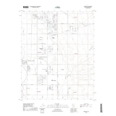2018 Map of Needles NE, 2018 Print