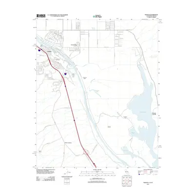 2012 Map of Needles, 2012 Print