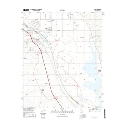 2015 Map of Needles, 2015 Print