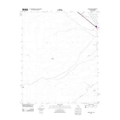 2012 Map of Needles SW, 2012 Print