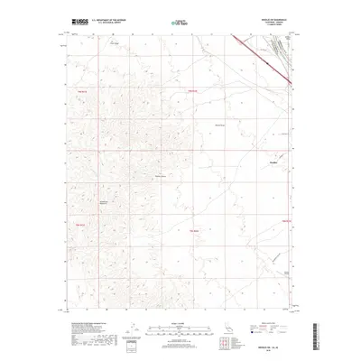 2018 Map of Needles SW, 2018 Print