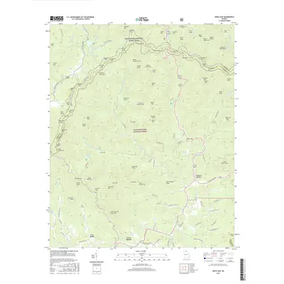 2017 Map of Neel Gap, 2017 Print