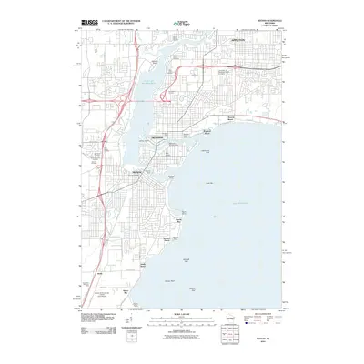 2010 Map of Neenah, 2010 Print