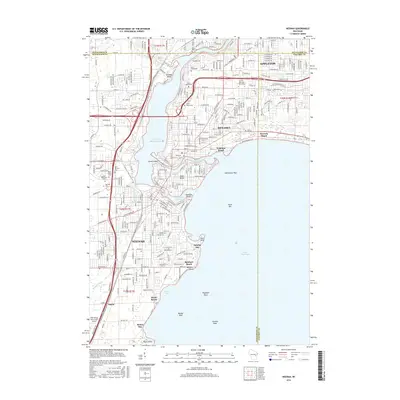 2016 Map of Neenah, 2016 Print