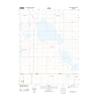 2013 Map of Neenoshe Reservoir, 2013 Print