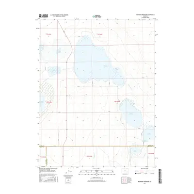 2016 Map of Neenoshe Reservoir, 2016 Print