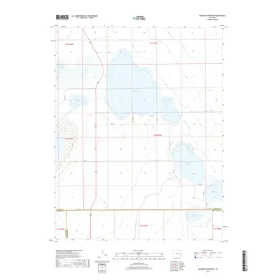 2019 Map of Neenoshe Reservoir, 2019 Print