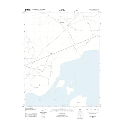 2012 Map of Negit Island, 2012 Print
